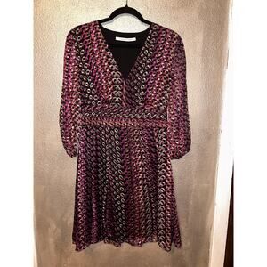 Diane von Furstenberg Scandi Old Money  Up Town Professional Business Silk Dress